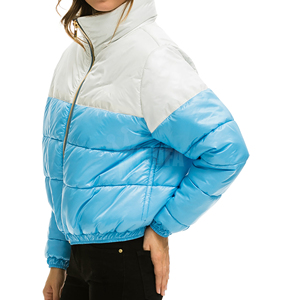 2025 personnalisé unisexe hiver Nylon veste imperméable col montant respirant toile veste hommes bouffant veste bulle personnalisé - Product Image 2