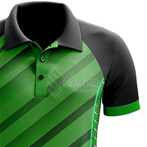 Venta al por mayor 100% algodón de punto Golf para Polos Sublimación de calidad superior Mejor material Contraste de color para camiseta de polo - Product Image 4