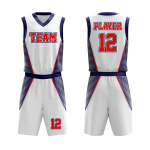 Nouvelles tenues de basketball pour adultes, design tendance, respirantes, imprimées, séchage rapide, ensemble de maillots de basketball sublimés, très demandées - Product Image 4