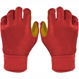Guantes de Bateo de Béisbol Profesionales Ligeros y Ecológicos de la Mejor Calidad, de Cuero Vacuno, con Cierre de Gancho y Bucle, Personalizables - Product Image 1