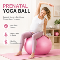 Yoga-Ball mit Eigenem Logo (PVC-frei) (55cm/65cm/75cm) für Pilates, Fitness, Gymnastik und Core-Training