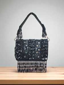 Bolso de mano con cuentas hecho a mano, acabado en piedra, bolso de noche elegante, bolso de mano para mujer, para fiesta - Product Image 2