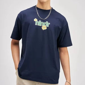 เสื้อยืดโอเวอร์ไซส์ ยูนิเซ็กซ์ ผ้าฝ้าย 100% คุณภาพสูง พิมพ์โลโก้ตามสั่ง คอเต่า ดีไซน์เรียบ น้ำหนักผ้า 220 กรัม - Product Image 1