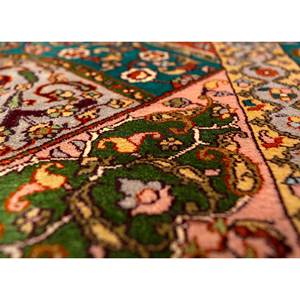 Alfombra Rectangular de Viscosa y Seda Anudada a Mano Gulmarg Green con Diseño de Medallón para Sala de Estar, Hogar y Adolescentes - Modelo SKPS-203 - Product Image 3