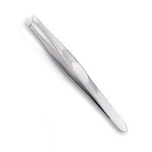 Juego de Pinzas para Cejas de Acero Inoxidable Quirúrgico de Alta Calidad con Punta Inclinada, Premium, Personalizable, para Depilación y Extensión de Pestañas - Product Image 1