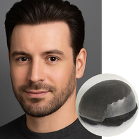 Prothèse capillaire 8x10 pour hommes, 100% cheveux humains vierges, système de remplacement capillaire, perruque en dentelle, prix abordable