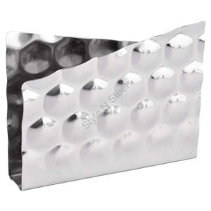 Porte-mouchoirs en acier inoxydable sans boulon de base, couleur argent - Product Image 1