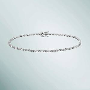 10k <b>Solid</b> <b>Gold</b> Round Lab Grown Diamond Tennis Bracelet Lab Grown Diamond Wedding Round Tennis Bracelet Diamond Bracelet Jewelry - Product Image 1