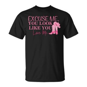 Perdón, pareces que me encargas, camiseta promocional con memes de You Look Like You Love Me-Boots - Product Image 1