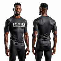Maillots de protection anti-UV personnalisés avec impression HD sublimée pour BJJ MMA Jiu-Jitsu, entraînement, durables, respirants, 100% polyester
