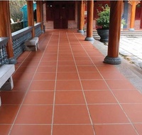 Carreaux de sol en terre cuite rouge rustique en céramique de haute qualité pour l'extérieur