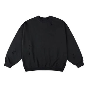 Sudaderas Personalizadas para Hombre de Alta Calidad, Estilo Holgado con Hombros Caídos, Lavado Ácido, Desgastadas y Rotos, para Invierno - Product Image 6