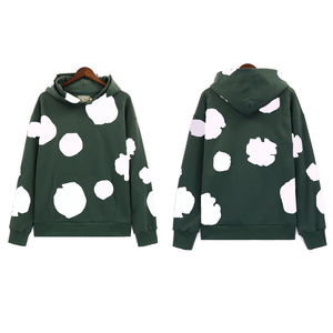 Streetwear en éponge française de haute qualité en coton épais grande taille impression bouffante sweats à capuche thermiques pour hommes Streetwear - Product Image 3