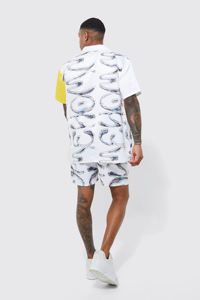 <strong>Mens</strong> Cotton <strong>Linen</strong> Two Piece Hawaiian Shorts Sets Tshirt With Matching Beach Wear Button Up <strong>Shirt</strong> Sports Shorts Summer Clothes - Product Image 5