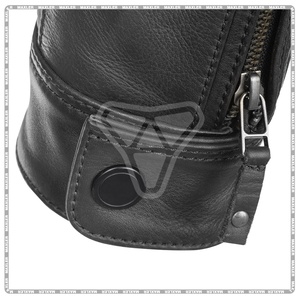 Veste de moto en cuir pour hommes homologuée CE | Veste de motard durable pour la sécurité | Veste d'équitation de haute qualité - Product Image 6