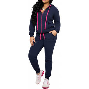 Ensemble de survêtement de sport pour femmes, prix de gros, confortable, respirant, 100% coton, service OEM - Product Image 1