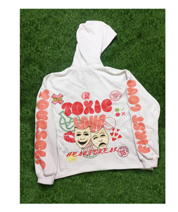 เสื้อกันหนาวมีฮู้ดโอเวอร์ไซส์สำหรับผู้ชายเสื้อ100% ผ้าฝ้ายสำหรับฤดูหนาวพิมพ์ลายหน้าจอแบบกำหนดเอง - Product Image 1