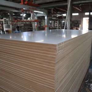 Foshan Factory Customized Cheap 18mm <strong>Mdf</strong> Melamine Board 15mm Melamine Uv <strong>Gloss</strong> <strong>Mdf</strong> Hdf Board for Furniture - Product Image 5
