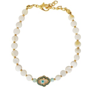 สร้อยข้อมือแฟชั่นประดับลูกปัดลายตาปีศาจ - Product Image 1