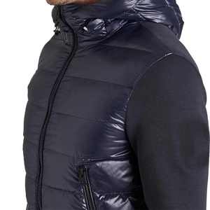 Vestes d'extérieur décontractées épaisses pour hommes, manches longues, fermeture éclair intégrale, imprimé brillant, hybride, imperméable, coupe-vent, respirant, écologique, pliable - Product Image 5