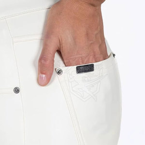 Pantalons en cuir pour femmes en matière respirante, vêtements décontractés, taille personnalisée, pantalons en cuir pour femmes en gros - Product Image 6