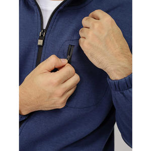 Nouvelle arrivée 2025 survêtement personnalisé poche avant hommes Jogging sport hommes 2 pièces ensemble en gros fermeture éclair survêtement - Product Image 6