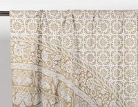Rideaux imprimés en 3D à motif de mandala de style ethnique avec taille personnalisée disponible pour le salon, la chambre et le studio