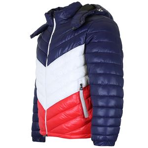 New Trend Winter Breathable Plus Size Men's Custom Puffer Jacket <b>Quilted</b> Padded Hooded Reversible Eco-Friendly Windproof - Product Image 4
