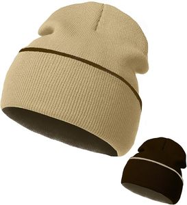 Gorro de invierno de punto de lana Premium con forro grueso, gorro unisex cálido, adecuado para viajes, moda al aire libre y ropa fría - Product Image 1