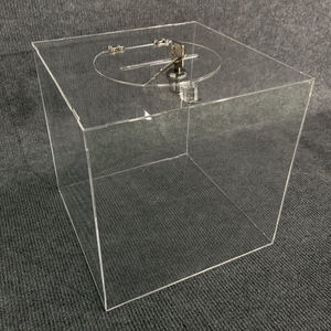 Vente en gros de présentoir cube pliable en acrylique transparent personnalisé, compartiment pour divers produits, boîte de présentation - Product Image 2