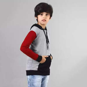 Ensembles de vêtements à capuche avec fermeture éclair personnalisés pour enfants automne hiver en molleton de coton biologique brodé pour enfants et adultes - Product Image 5
