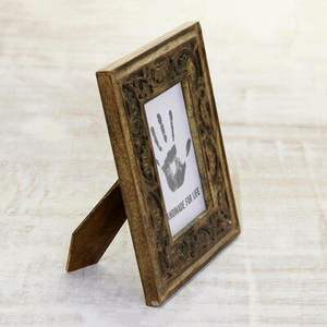 Handcrafted for Eco-friendly Wooden <b>Photo</b> <b>Frame</b> for Home Decor Wall Table Display <b>Gift</b> Rustic Vintage Style Natural Solid - Product Image 5