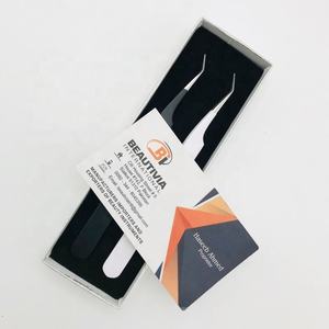 Custom Logo 45 Degree <b>Eyelash</b> Extension Tweezers Professional <b>Applicator</b> Strong Grip Sustainable Steel Pointed Tip Stainless - Product Image 6