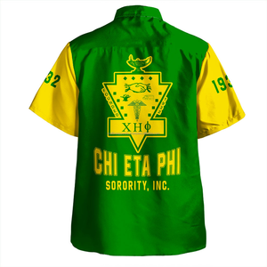 Chi Eta Phi Chemise boutonnée vintage Style d'été décontracté - Product Image 2