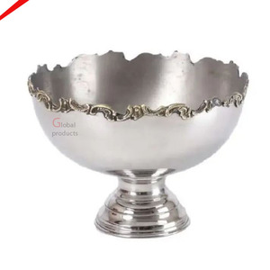 Bol à chocolat plaqué nickel de style classique forme ronde bol doux de concepteur fait main - Product Image 3