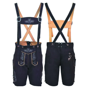 Pantalones cortos de cuero genuino hechos a medida para adultos - Product Image 3