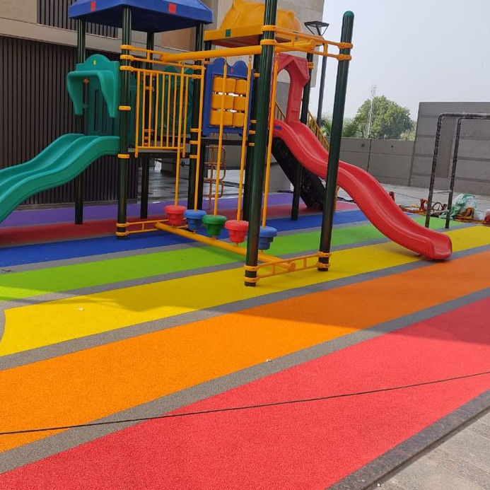 Soft Fall Rubber Soft Playground Surface Soft Fall Wet Pour