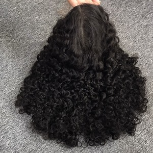 Cheveux humains avec fermeture birmans bouclés, 100% cheveux vierges bruts cheveux bouclés vietnamiens, extension de cheveux humains pour les femmes noires - Product Image 6