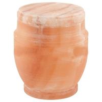 Urnes biodégradables sculptées à la main en fleurs de sel rose de l'Himalaya 100 % naturel, les plus vendues, fabricant et grossiste de pots à cendres