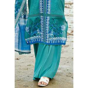 Ensemble de 3 pièces non cousues pour femmes, imprimé, en tissu lawn, collection SD-42138 - Product Image 2