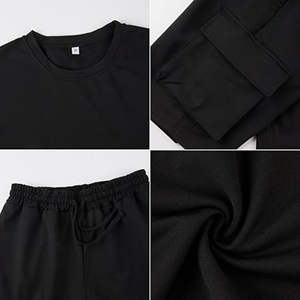 Men's Casual Comfortable Relaxed <b>Fit</b> <b>T</b>-<b>Shirt</b> Set with Cargo Shorts Great for Summer Sports Chill Days Daily Wear Breathable - Product Image 5