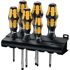 Wera 932/6 6-Piece <b>Screwdriver</b> <b>Set</b> with Slotted/PH Heads 2-Component Handle 6-Sided Blade - Product Image 3