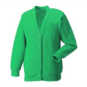 Suéteres de punto con cuello en V para mujer, tela suave con bordado de retazos versátiles para hermandades de primavera y cárdigans de fraternidad - Product Image 4