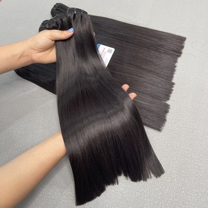 Paquetes de trama de pelo virgen Remy vietnamita 100%, cabello liso de hueso de alta calidad, gran stock al por mayor - Product Image 5