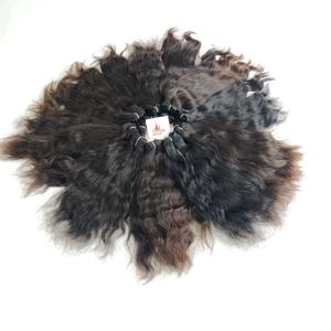 Vente en gros 100% paquets bruts vietnamiens raides naturels femmes noires extensions de cheveux humains de trame bon marché non traité - Product Image 5