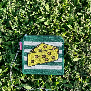 Monedero de Cuentas GO VOLS para el Día del Partido, Monedero de Cuentas Hecho a Mano en Naranja y Blanco de Tennessee para Fanáticos - Product Image 1