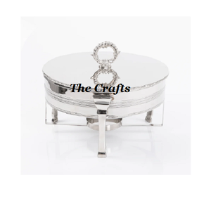 ชุดอุปกรณ์บุฟเฟ่ต์แบบคลาสสิก ดีไซน์สวยงาม วัสดุเงิน พร้อมโลโก้และขนาดที่ปรับแต่งได้ คุณภาพสูง เหมาะสำหรับร้านอาหาร - Product Image 1