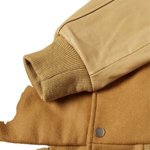 Veste universitaire de service OEM vêtements d'hiver pour hommes blouson bombardier universitaire personnalisé vestes d'université Letterman de baseball vierges en gros - Product Image 3