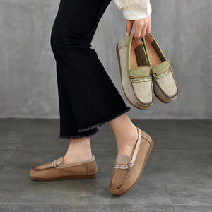 Ballerines classiques pour femmes, bout rond, faciles à enfiler, confortables, chaussures décontractées pour femmes, chaussures de tous les jours - Product Image 3