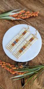 Bestone vente en gros fait à la main Boho rose perle boucles d'oreilles de haute qualité Miyuki perle boucles d'oreilles pour les femmes - Product Image 4